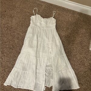 Hollister Long White Dress